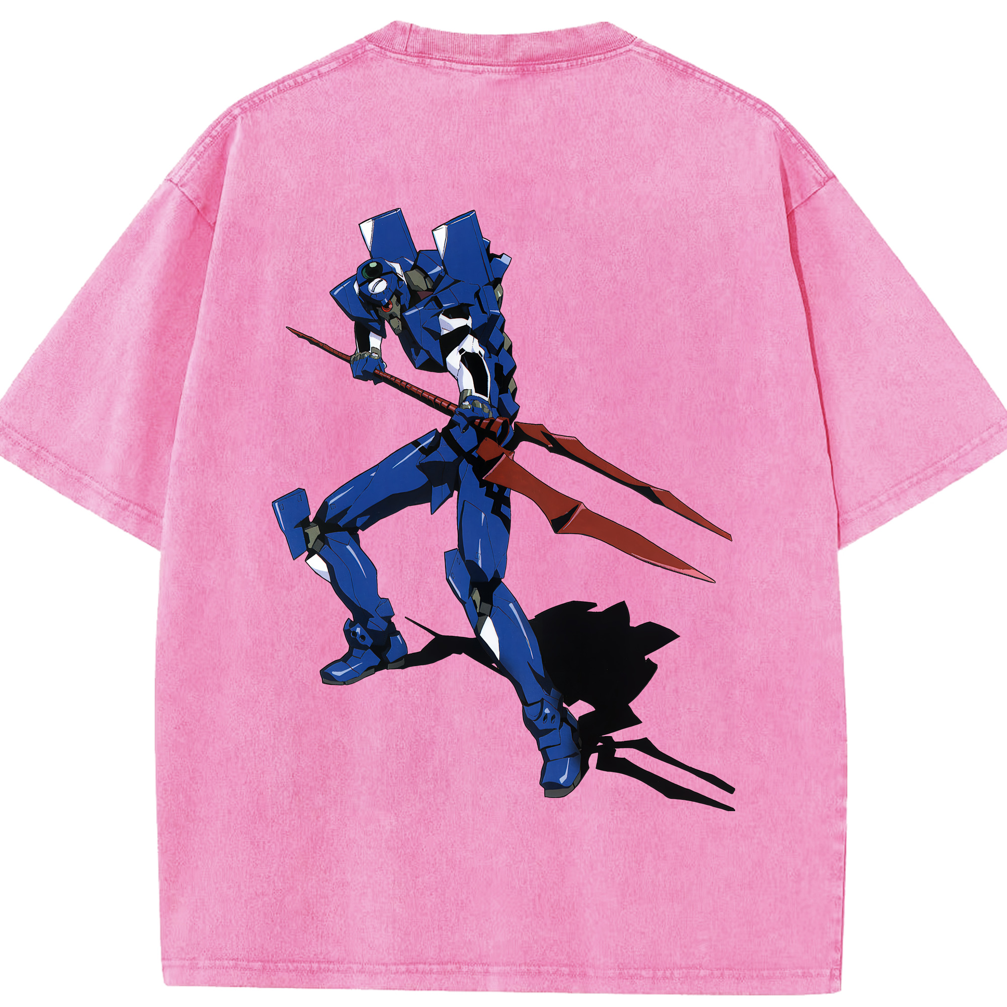 （画像用） EVA 新世紀エヴァンゲリオン 綿100% ヴィンテージ風 半袖Tシャツ（背面プリント）